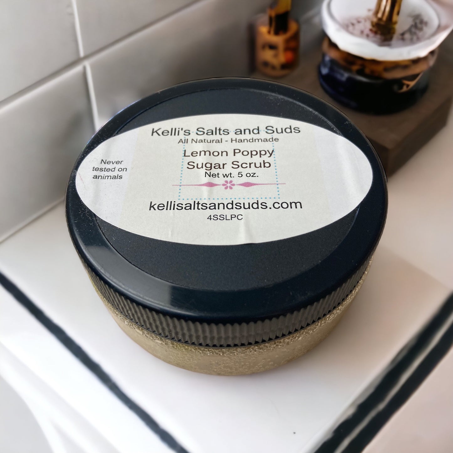 Lemon Poppy Seed Sugar Scrub