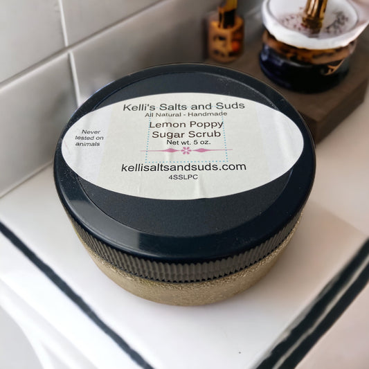 Lemon Poppy Seed Sugar Scrub